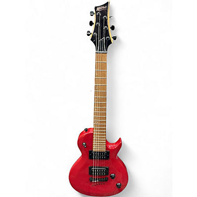 Used Mitchell MS100 Red Solid Body Electric Guitar
