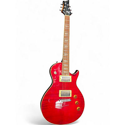 Used Mitchell MS450 Trans Amber Solid Body Electric Guitar