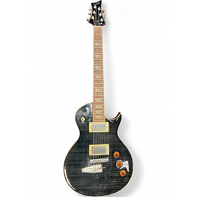 Used Mitchell MS450 Trans Black Solid Body Electric Guitar