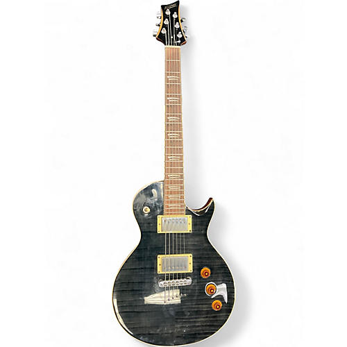 Used Mitchell MS450 Trans Black Solid Body Electric Guitar Trans Black