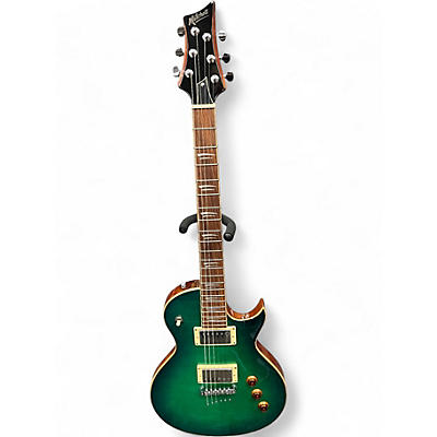 Used Mitchell MS450 Trans Green Solid Body Electric Guitar
