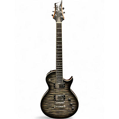 Used Mitchell MS470 Black Flamed Maple Solid Body Electric Guitar