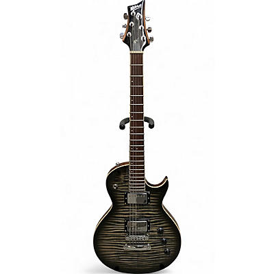 Used Mitchell MS470 Trans Black Solid Body Electric Guitar