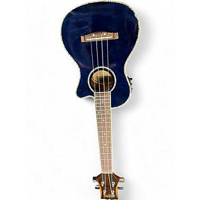 Mitchell Used Mitchell MU80XCE-QAB-BL Blue Ukulele