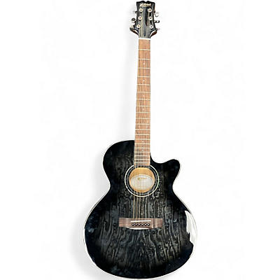 Used Mitchell MX-430QAB/MBK Black Acoustic Electric Guitar