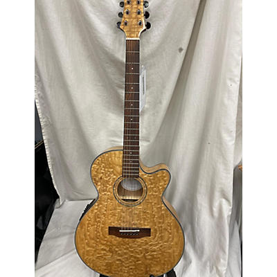 Mitchell Used Mitchell MX-430QAB/N Ash Burl Natural Acoustic Guitar