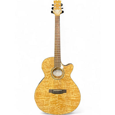 Used Mitchell MX400QAB Natural Acoustic Electric Guitar