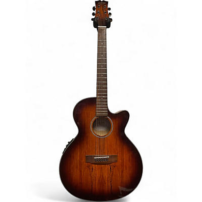 Used Mitchell MX430 Whiskey Burst Acoustic Electric Guitar