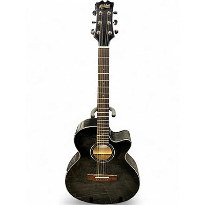 Used Mitchell MX4300 Midnight Black Edge Burst Acoustic Electric Guitar