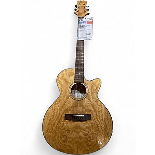 Used Mitchell MX430QAB ASH BURL Acoustic Electric Guitar ASH BURL