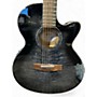Used Mitchell MX430QAB  Black Acoustic Electric Guitar Black