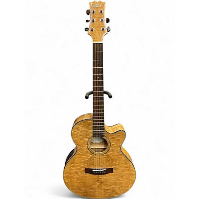 Used Mitchell MX430QAB Natural Acoustic Electric Guitar