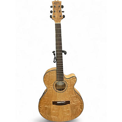 Used Mitchell MX430QAB Natural Acoustic Electric Guitar