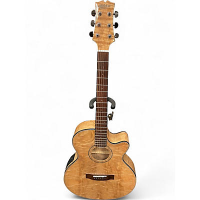 Used Mitchell MX430QAB Natural Acoustic Electric Guitar