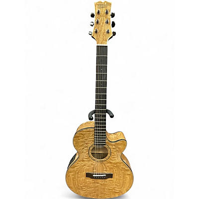Used Mitchell MX430QAB Natural Acoustic Electric Guitar