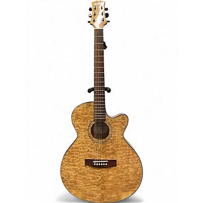 Used Mitchell MX430QAB Natural Acoustic Guitar