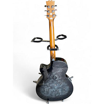 Used Mitchell MX430QAB Trans Black Acoustic Electric Guitar