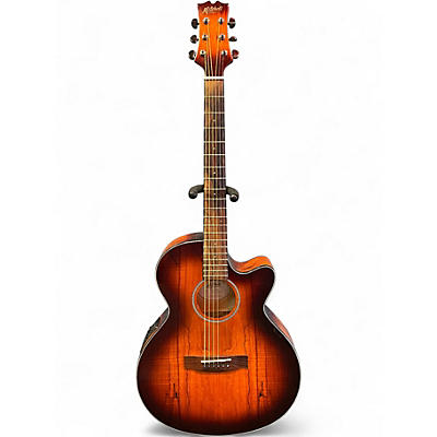 Used Mitchell MX430SM Iced Tea Acoustic Electric Guitar