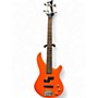 Used Mitchell Mb100R Orange Electric Bass Guitar Orange