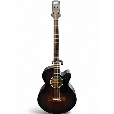 Used Mitchell T239BCE Brown Edge Burst Acoustic Bass Guitar