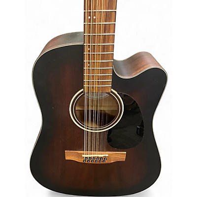 Used Mitchell T331TCE Brown Sunburst 12 String Acoustic Electric Guitar