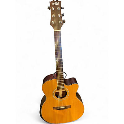 Used Mitchell T413CE Natural Acoustic Electric Guitar