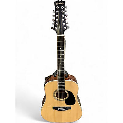 Used Mitchell d120s-12 string Natural 12 String Acoustic Electric Guitar