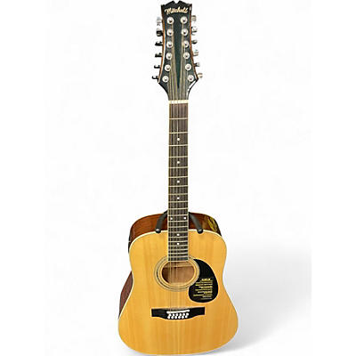 Used Mitchell d120s12e Natural 12 String Acoustic Guitar