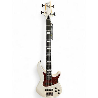 Used Mitchell mb250 Pearl White Electric Bass Guitar