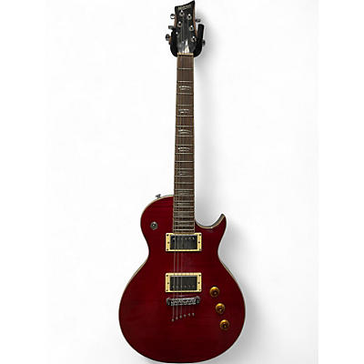 Used Mitchell ms450 Trans Red Solid Body Electric Guitar