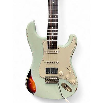 Used Mjt VTS AGED  SONIC BLUE OVER 3TS Solid Body Electric Guitar