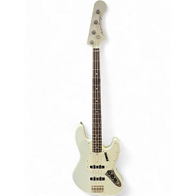 Used Modern Vintage JV466 Olympic White Electric Bass Guitar