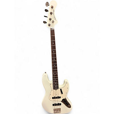 Used Modern Vintage MVJ4-66 White Electric Bass Guitar