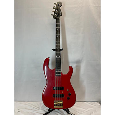 Modulus Guitars Used Modulus Guitars Graphite Bass Star Red Electric Bass Guitar