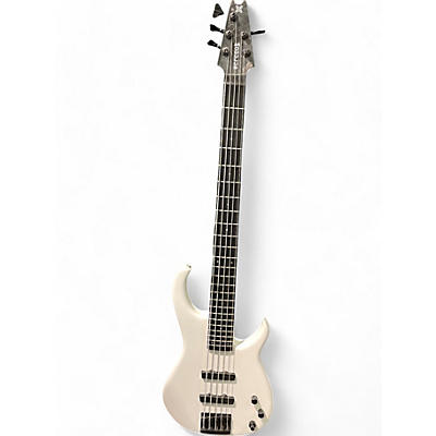 Modulus Guitars Used Modulus Guitars Q5 Quantum 5 String Alpine White Electric Bass Guitar