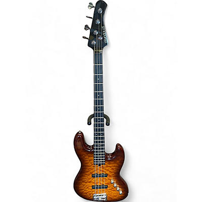 Modulus Guitars Used Modulus Guitars VJ4 Sunburst Electric Bass Guitar