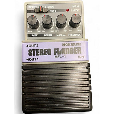 Used Monarch STEREO FLANGER Effect Pedal