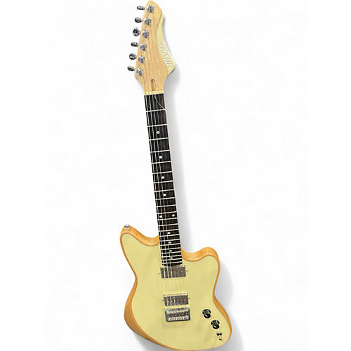 Used Monikers JM Buttercream w Natural Trim Solid Body Electric Guitar Buttercream w Natural Trim