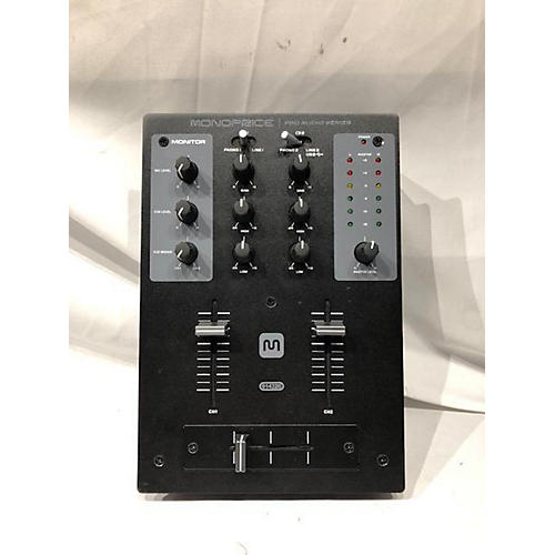 Used Monoprice 2 Ch USB MIXER DJ Mixer