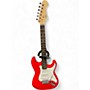 Used Monoprice DOUBLE CUTAWAY S TYPE RED Solid Body Electric Guitar RED