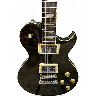 Used Monoprice SINGLE CUTAWAY LP TYPE BLACK Solid Body Electric Guitar