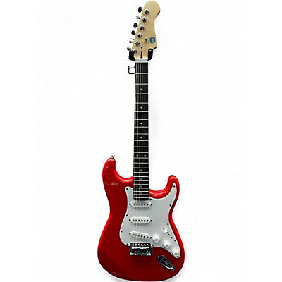 Used Monoprice Stratocaster Red Solid Body Electric Guitar