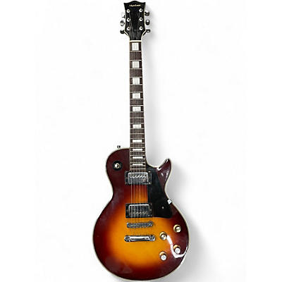 Used Montaya LPB2 Tobacco Burst Solid Body Electric Guitar