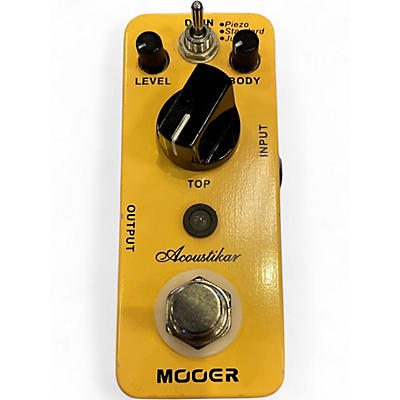 Used Mooer ACOUSTIKAR Effect Pedal
