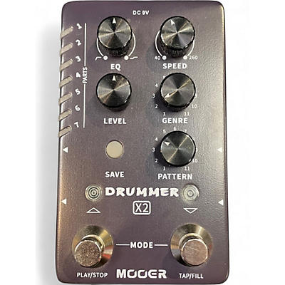 Used Mooer Drummer X2 Percussion Stomp Box