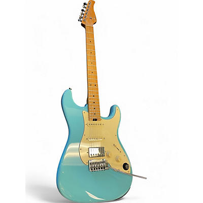 Used Mooer GTRS Blue Solid Body Electric Guitar