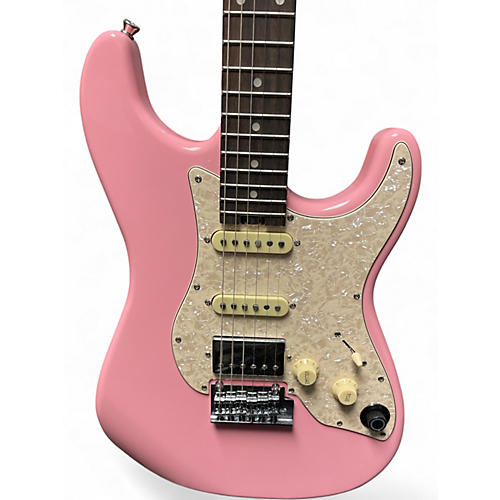 Used Mooer S800 Pink Solid Body Electric Guitar Pink
