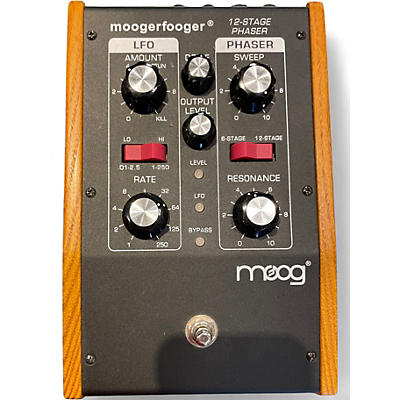 Used Moog MOOGERFOOGER 12 STAGE PHASER Effect Pedal