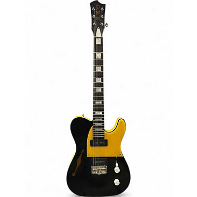 Used Moon Guitars "T" Style  Black and Yellow Solid Body Electric Guitar