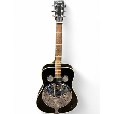 Used Morrell Music RESONATOR Black Acoustic Guitar